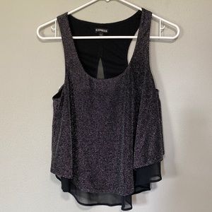 Crop sparkly tank top